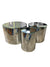 Milo Baughman for Thayer Coggin Trio of Mirrored Drums Coffee Table