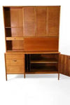 Mid Century Drexel Parallet Hutch by Barney Flagg