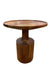 Danish Moderne Turned Teak Drinks Side Table