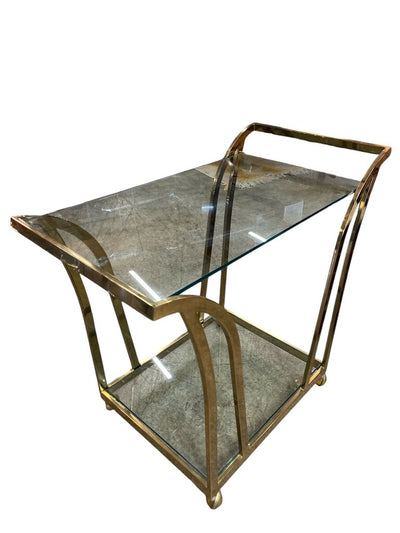 Post Modern Brass Bar Cart