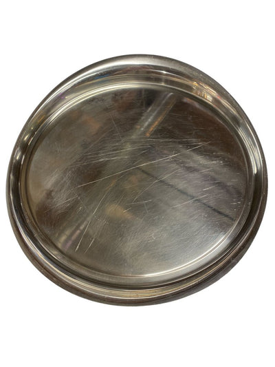 Polished Steel Mid Century Serving Tray