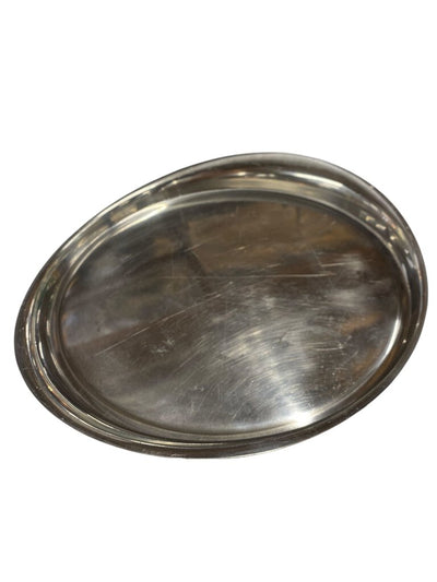 Polished Steel Mid Century Serving Tray