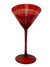 WONDERFUL Cut Crystal Merlot Colored Martini Glasses (6)