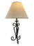 Metal Scroll Bade Table Lamp