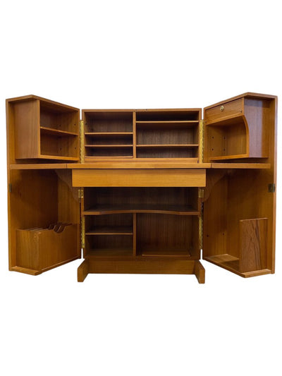 Mummenthaler and Meier Magic Box Danish Modern Teak Desk