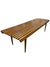 Mid Century Modern Walnut Slat Bench