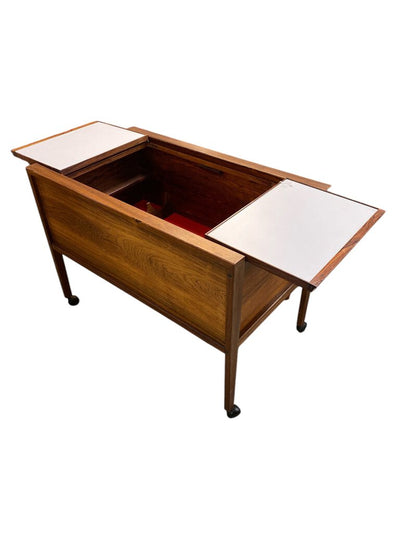 Danish Modern Mid Century Rosewood Bar