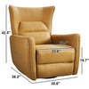 Modern Wingback Recliner w/Power Swivel and Rocker