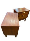 Mid Century Pair of Nightstands in Restored Patina (Set of 2)