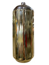 Brass and Chrome Cocktail Shaker in Art Deco Form