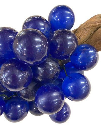 Mid Century Lucite Grapes in Cobalt Blue