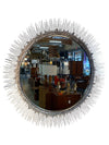 Stunning Moderne Chrome Sunburst Mirror