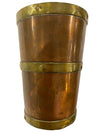 Arts and Crafts Copper and Brass Tumbler - Desk Accessory for Pens