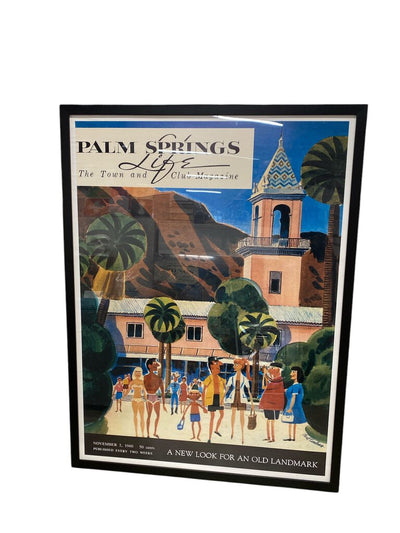 Palm Springs Life November 2 1960 Cover Poster w/ Frame