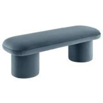 Dom Performance Velvet Bench in Cadet Blue