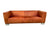 Vintage LEOLUX Orange Leather Sofa by Leolux Global B.V. Netherlands