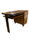 Art Deco Pedestal Walnut Desk by Tri-Bone Furniture