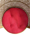 Vintage Wicker Barrel Chairs w/ Pillow