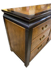 Mid Century Chinoiserie Black & Burl Dresser by Century Furniture