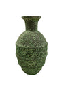 Vintage Moss Brutalist Glaze Terracotta Vase