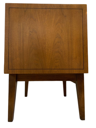 Mid Century Modern PAIR of Walnut Nightstands (Set of 2)