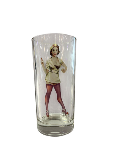 Pin-Up Girls Drinking Glasses Set of 6 - 11.5 Fl oz