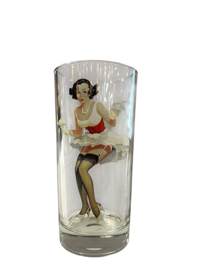 Pin-Up Girls Drinking Glasses Set of 6 - 11.5 Fl oz