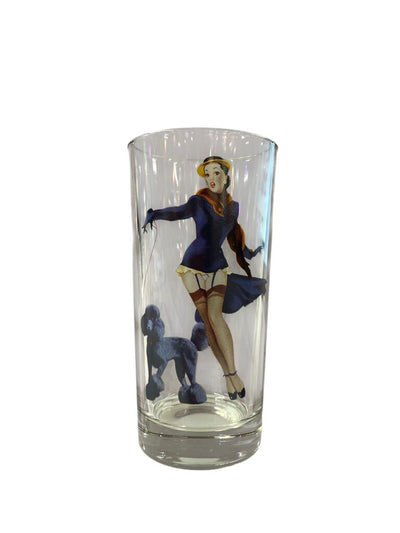 Pin-Up Girls Drinking Glasses Set of 6 - 11.5 Fl oz