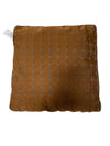 Checkered Rust and Blue 16" Indoor/Outdoor Pillow