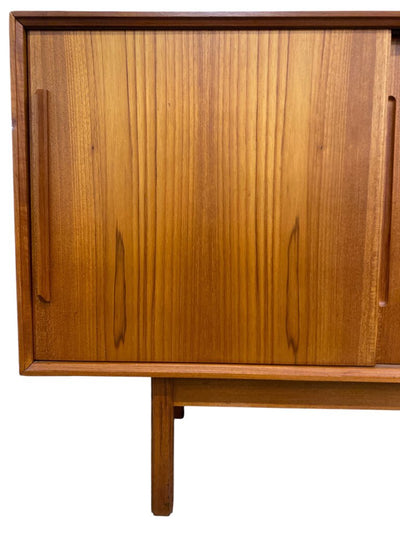 Danish Modern Mid century Teak Credenza Notable Designer Poul Hundevad