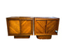 Mid Century Modern Tobago Brutalist 1970's Pair of Nightstands