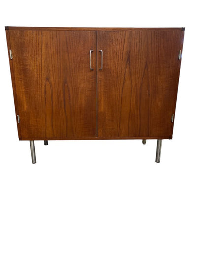 Cees Braakman for Pastoe Mid century Modern 2 Door Walnut Cabinet