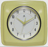 Retro Square Green Indoor Wall Clock