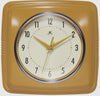 Retro Square Marigold Indoor Wall Clock