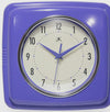 Retro Square Purple Indoor Wall Clock