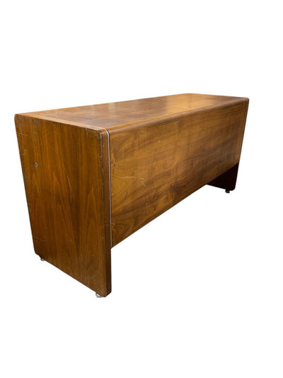 1972 Veripanel Hiebert Solid Walnut Executive Cabinet