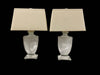 RH Pair of Crystal Urn Lamps