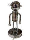 Vintage Chrome and Steel Torino Robot Table Lamp