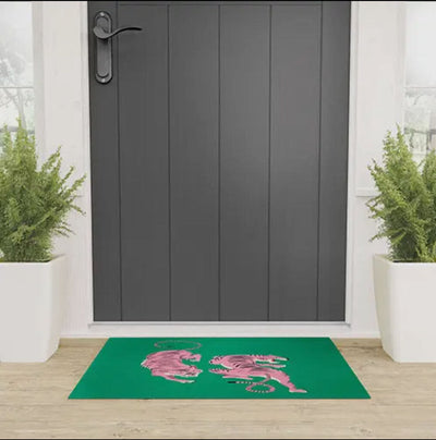 Ayeyokp the Chase Pink Tiger Edition Welcome Mat