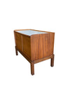 MCM "Concourse" 2 Sliding Doors Side Table / Nightstands by Pechaneo