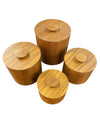 Danish Modern Mid century Teak Canisters (set of 4)