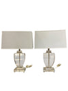 Restoration Hardware Glass Lamps (Pair) as Found