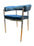 Blue Velvet Barrel Dining Chair