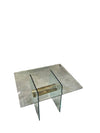 Pace Mid Century Cylinder Glass brass Side Table (as found/as is)