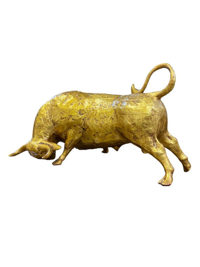 Mid Century Gilt Bull