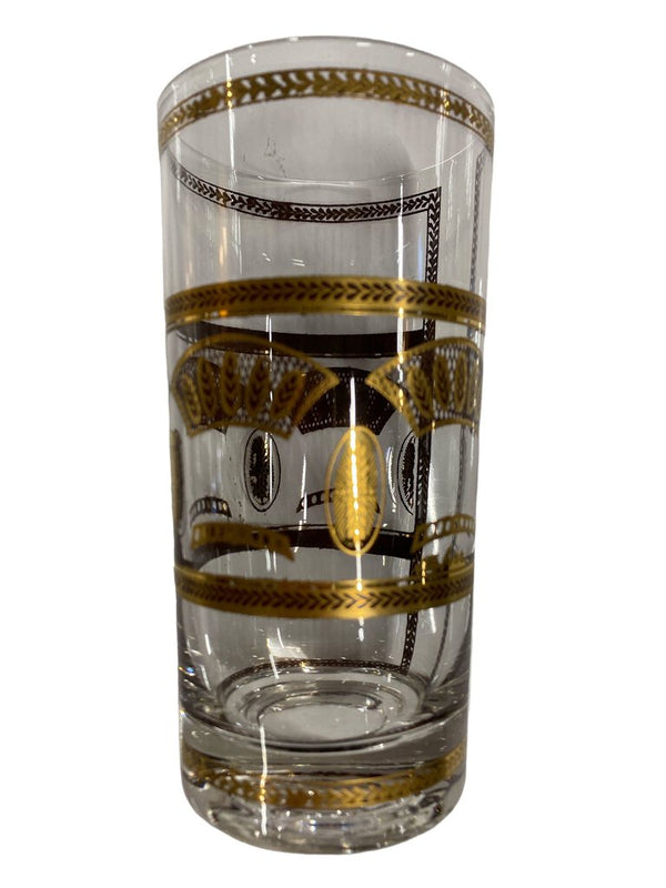 Cera Mid Century Modern Highball Ruby Glasses (set of 6)