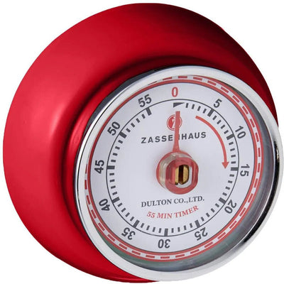 "Retro" Kitchen Timer, Red, 2.75" X 1.25"