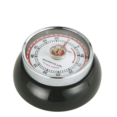 "Retro" Kitchen Timer, Black , 2.75" X 1.25"