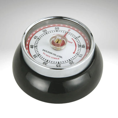 "Retro" Kitchen Timer, Black , 2.75" X 1.25"